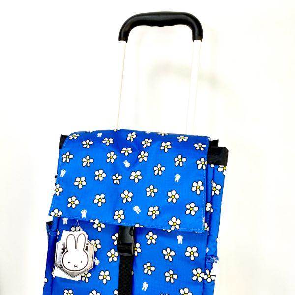 Miffy Miffy Isolierter Einkaufswagen, Blumenblau, Tragetasche, Outdoor-Kühltasche, Blau