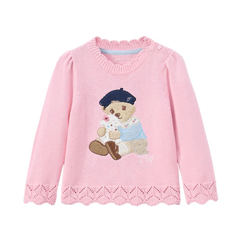 

Teenie Weenie Kids Girl s Sweet Ruffle Knitted Pullover Sweater 100
