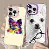 Cute Pet Chihuahua Dog Phone Case For IPhone 16 15 14 13 12 11 Pro Max X XR XSMAX 8 7 Plus Matte Shockproof Back Cover