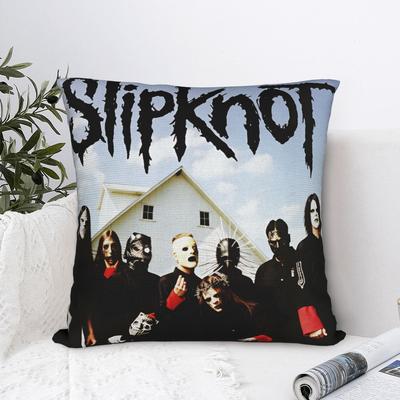 Kissenbezug Slipknot Band Bequem Kissenbezug für Stuhl Sofa Heimdeko Neuheit Kissenbezüge