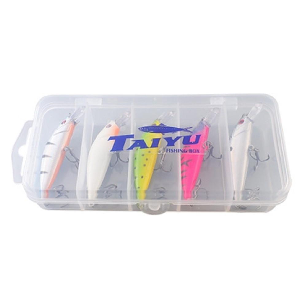 5pcs/box Slow Sinking Artificial Fishing Bait Luminous Fishing Lures Hooks  Beach Boat Fishing