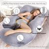 Crystal Velvet Maternity Pillow U Shaped Sleeping Waist Pillow New Full Body Pillow