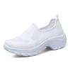 Large size single mesh shoes breathable fly knitting hollow sports shoes medium shoes