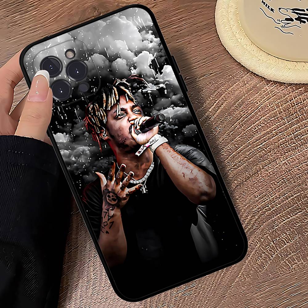 

Rapper J-Juice Wrld Phone Case For IPhone 17 16 15 14 13 12 11 Pro Max Plus Mini Soft Black Cover iPhone 12