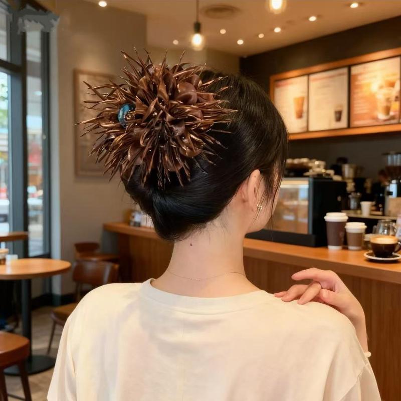 Retro Flower Claw Clips Elegant Geometric Bow Hair Clip Crab Hairgrisp for Women Party Hair Accessories Headdress Jewelry Gifts