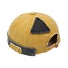 Landlord Hat Adjustable Metal Buckle Distressed Washed Denim Hat Patchwork Cloth Street Hip-Hop Style Unisex Dome