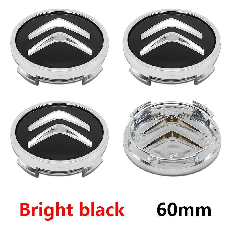 

4pcs 3D 60mm Car Wheel hub Center Cap ABS Badge Covers Sticker For Citroen C4 Picasso Xsara C5 Aircross Cactus C1 C2 C3 C6 C8 60mm