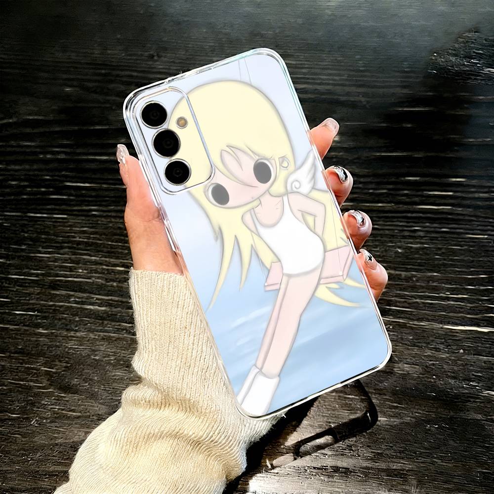 Angel Bunny Girl Phone Case For SamsungA10,12,20,21S,30,31,40,50,51,52,70,71 Transparent Cover