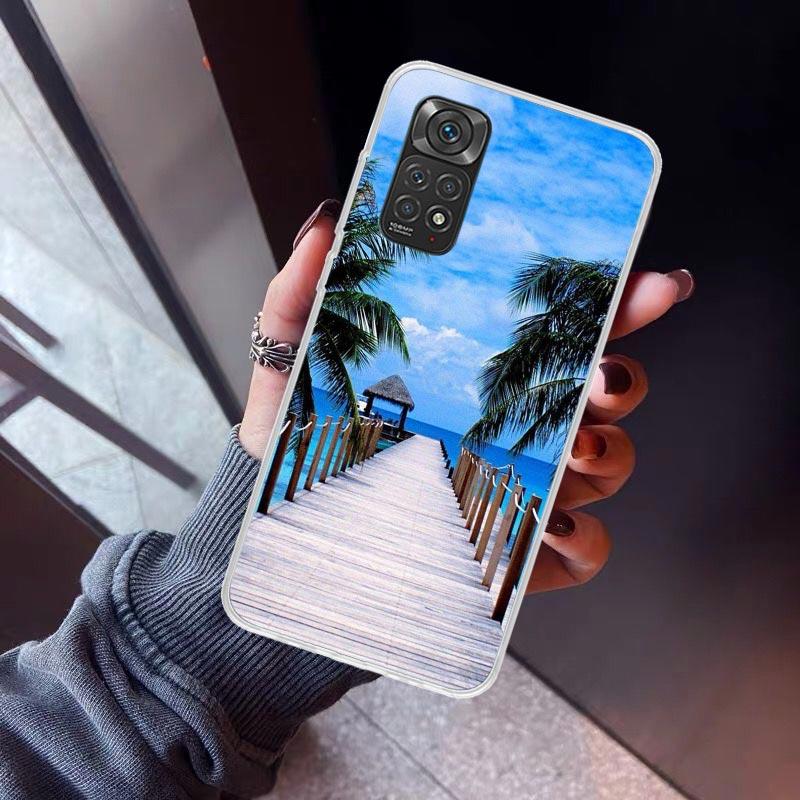 Summer Beach Sunset Sea Palm Tree Phone Case for Xiaomi Redmi Note 15 14 14S 13 12 12S 11 Pro Plus 11E 11T 11S 10S 5G Soft Cover