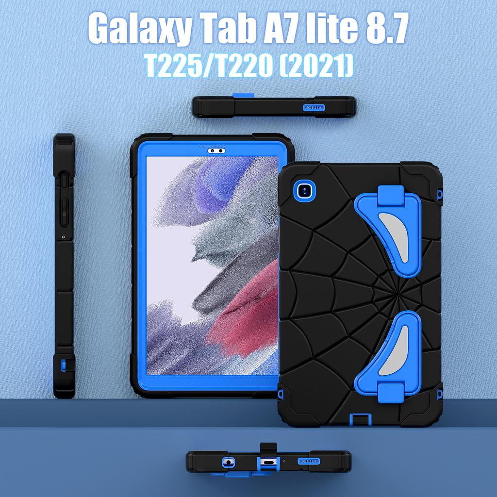 For Samsung Galaxy Tab A7 Lite 8.7 T220 T225 2021 Case Kids Tablet Stand Cover Anti-Fall Stand Armor Case