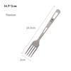 High Quality Portable Titanium Spoon Long Handle Environmental Light Titanium Cookware Outdoor Picnic Accessories Outdoor Tool