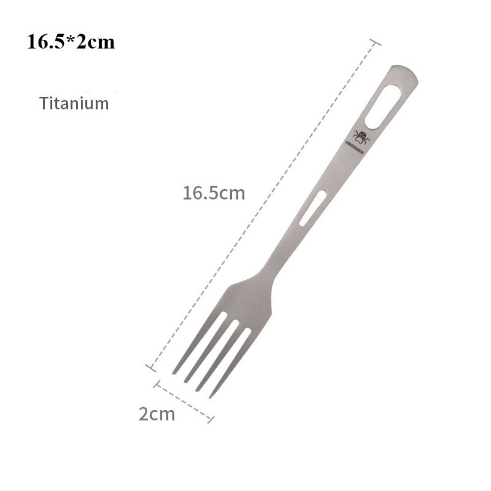 High Quality Portable Titanium Spoon Long Handle Environmental Light Titanium Cookware Outdoor Picnic Accessories Outdoor Tool