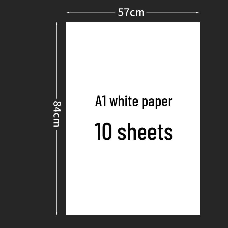 Large Blank Handwritten Poster Paper for Creative Advertising - White, Yellow, Red