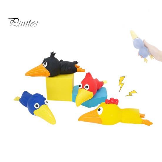 Dog Fetch Toy Large Head Chicken Latex Chew for Aggressive Training Chewers Squeaky Bite-Resistant Fun Interactive Play Medium Dogs Cartoon Shaped