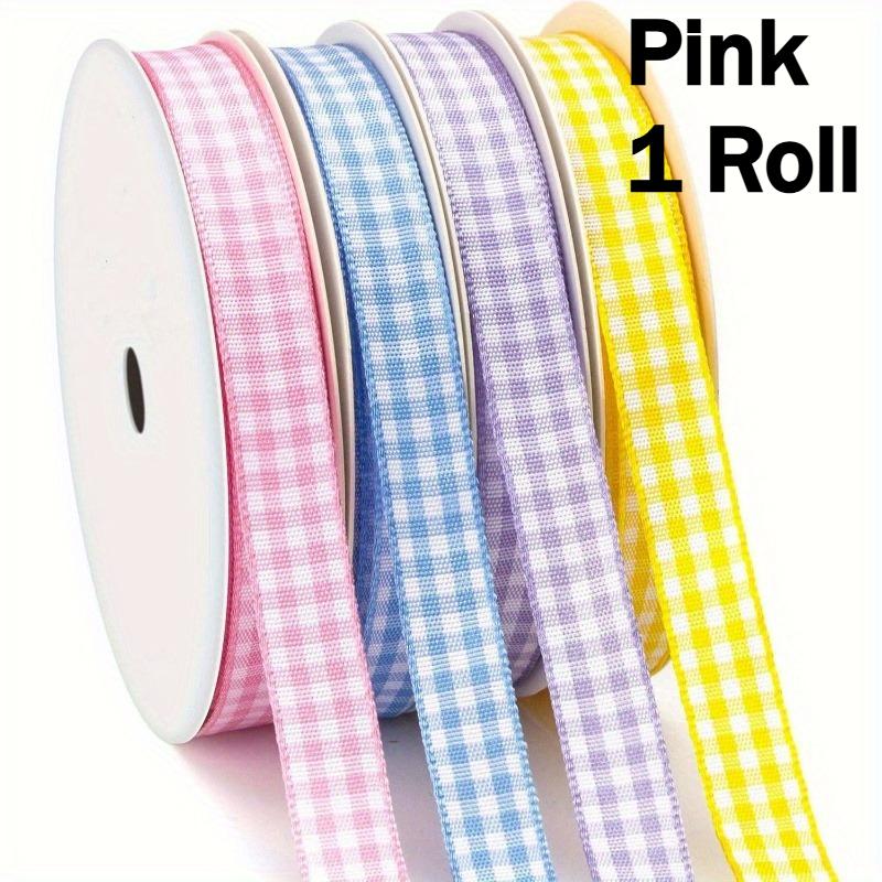 

50yards Checkered Ribbon, Checkered Ribbon All Summer Festival Ribbon, Flower Packaging Gift Box Used for Crafts, Festival Decor as shown
