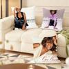 Cushion Cover Silky Short Plush Home Sofa Cushion Cover - Invisible Zipper Home Decoration Whitney Houston Album