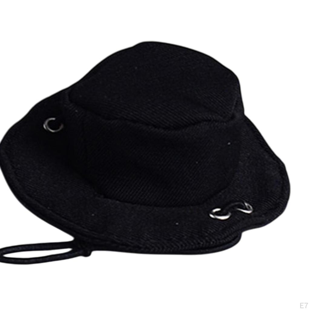 1/12 Mini Cowboy Hat Action Figure Props Model Doll Toy Western Decorative