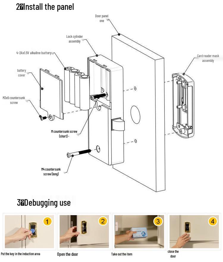 Smart Electronic Lock for Sauna, Bathroom, Drawer, Cabinet, Wardrobe, and Cupboard
