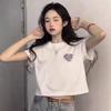 Pure Cotton White Short-sleeved Front Shoulder Women's T-shirt, Loose and Thin In Summer, Versatile Design Sense, Niche Sweet and Cool Short Top