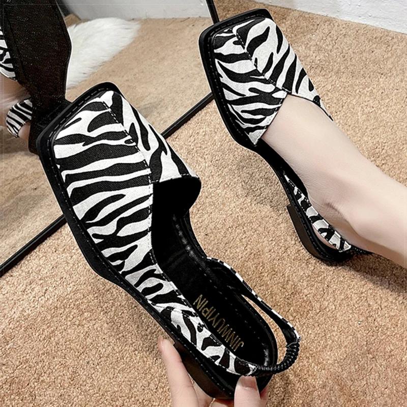 

Women s Sandals New 2025 Summer Sandals With Heels Summer Shoes Women Heeled Zapatos De Mujer Elegant Slip On Footwear Female 36 леопардовый