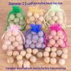 Camphor Wood Beads 2.5cm: Wardrobe Anti-Mold, Insect Repellent, Moisture-Proof, Natural Mothball Alternative