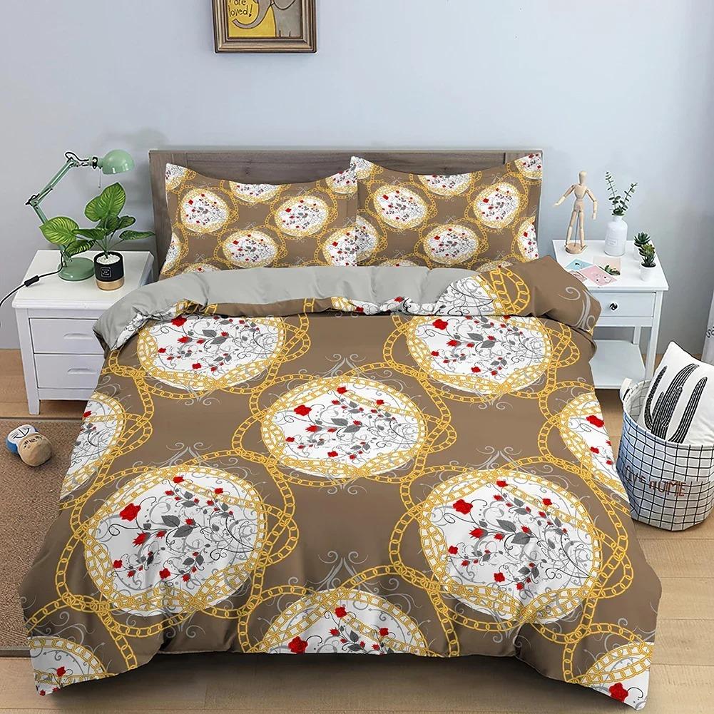 Stripe Geometric Bedding Set Breathable Duvet Cover With Pillowcase Adults Fashion Queen King Size Quilt Cover Home Textiles