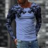 Camiseta de manga larga para hombre y mujer, camisa con estampado 3d de Tigre y águila, Tops de moda para exteriores, ropa de Fitness