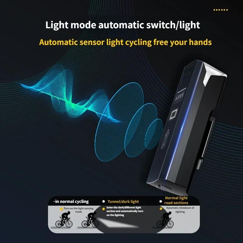 3000Lumen Bicycle Light 2000mAh Bike Headlight Power Bank Flashlight Handlebar USB Charging MTB Road Cycling Highlight