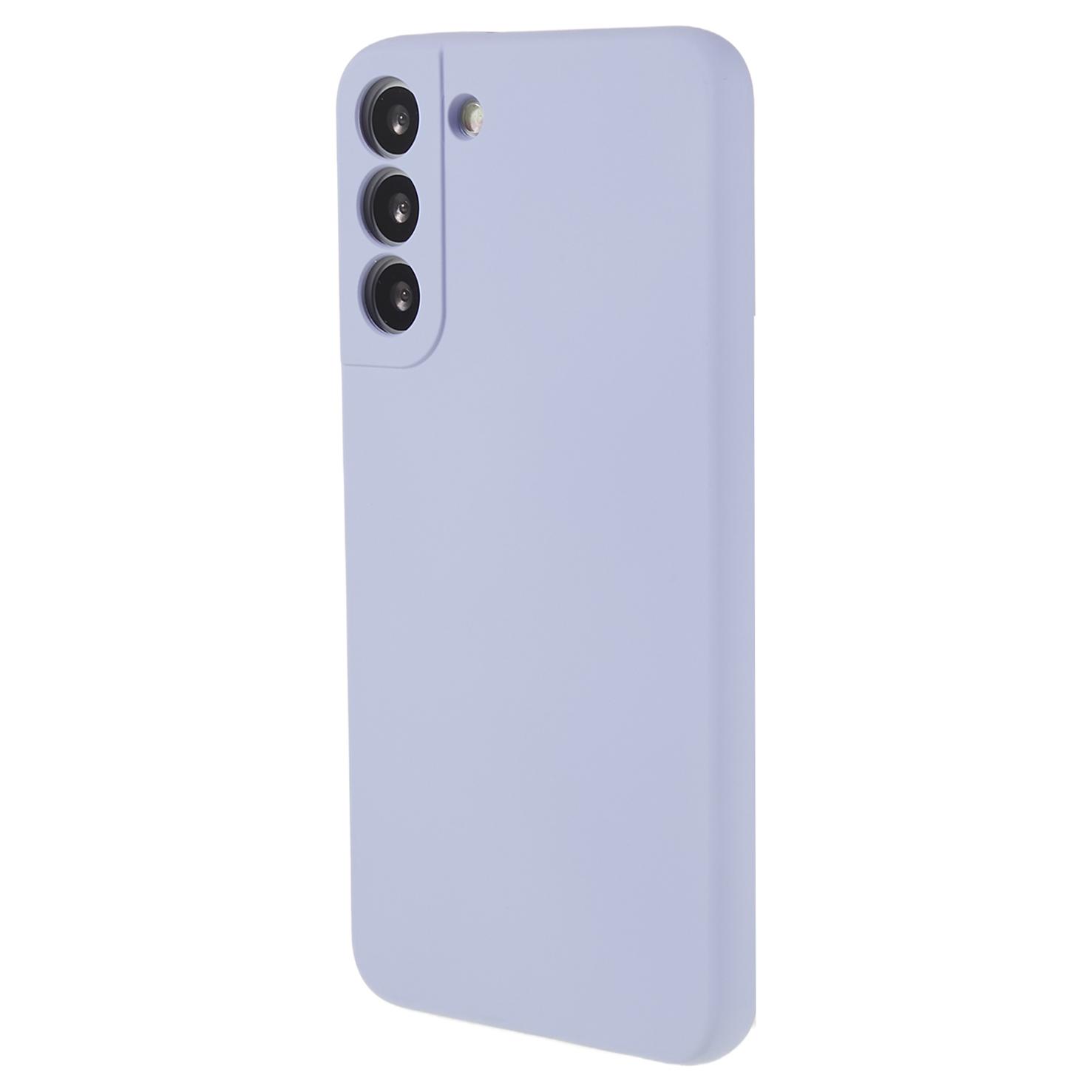 

Для Samsung Galaxy S22+ 5G Чехол для телефона Мягкая подкладка из микрофибры Прорезиненный чехол для телефона из ТПУ Light Purple