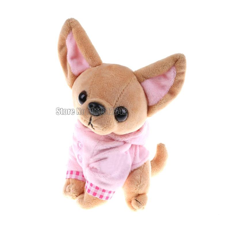 

17cm Cute Chihuahua Dog Plush Stuffed Dog Doll Kids Present Kids Gift Toy