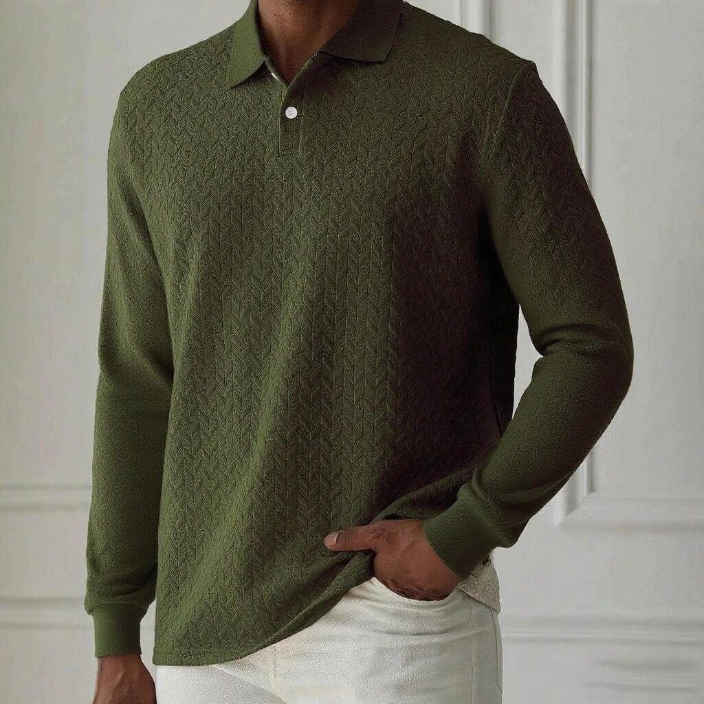 Men Long Sleeve Polo Shirt High Quality Male Clothing Office Polos T-Shirt Business Poloshirt Casual Fashion Polo T Shirt Men