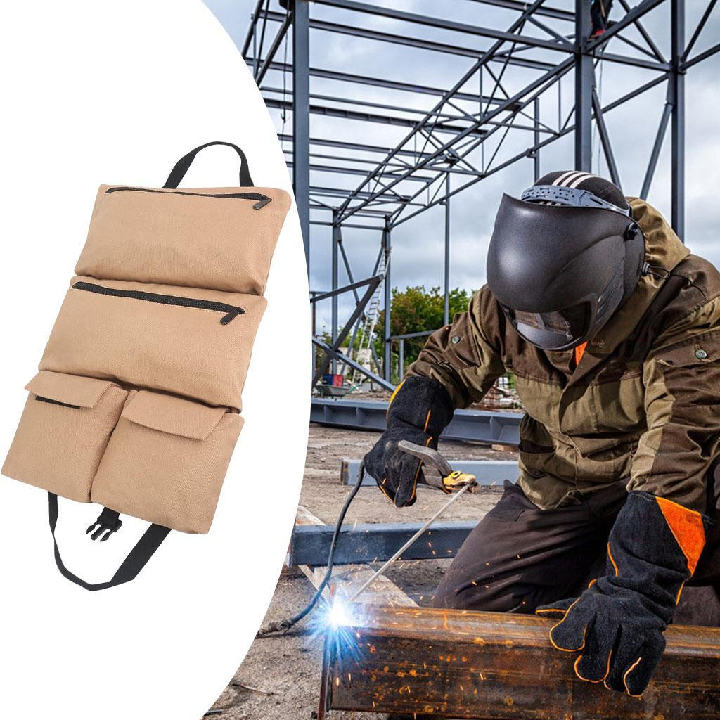 Multi-Purpose Wrench Roll Bag Canvas Hanging Pouch Tote Carrier Bag, Easy to Carry