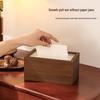 High-End Wooden Tissue Box for Living Room, Coffee Table, or Hotel - New Chinese Style with Customizable Logo Option