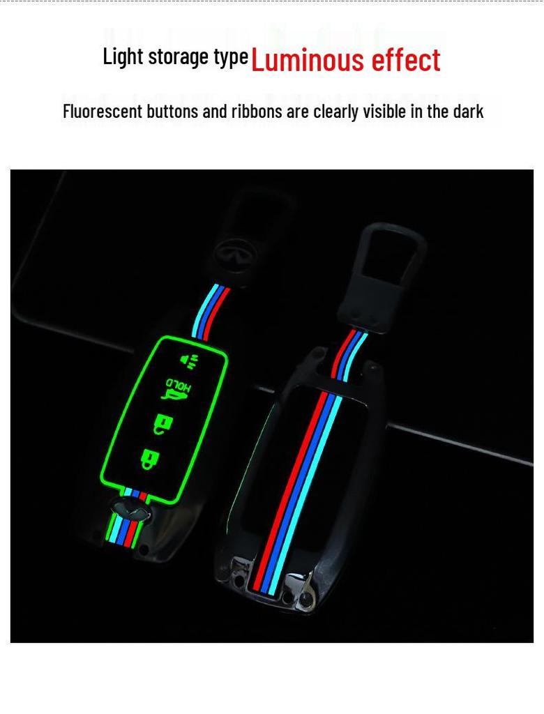 Compatible Infiniti QX50, QX60, Q50L Key Case Set - Full Protective Key Shell Cover with Buckle