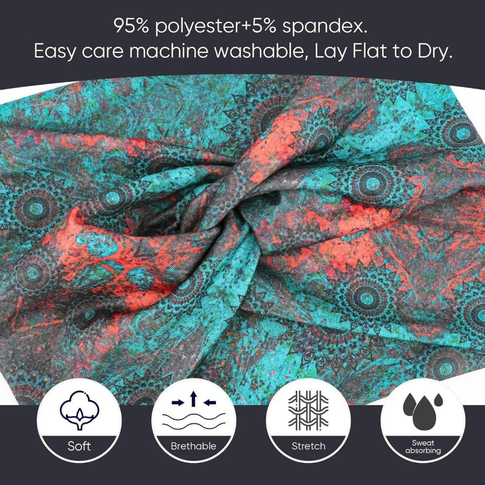 Wide Headwrap Knotted Turban Hair Band Accessories Yoga Workout Head Bands  for Women