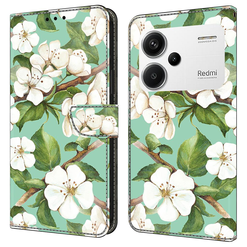 For Xiaomi Redmi Note 13 Pro+ 5G Case Pattern Printing Anti-Drop Leather Flip Wallet Phone Cover