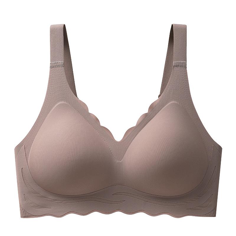 

Women s One-piece Beautiful Back Bra, Underwear Fixing Cup 42 кавовий
