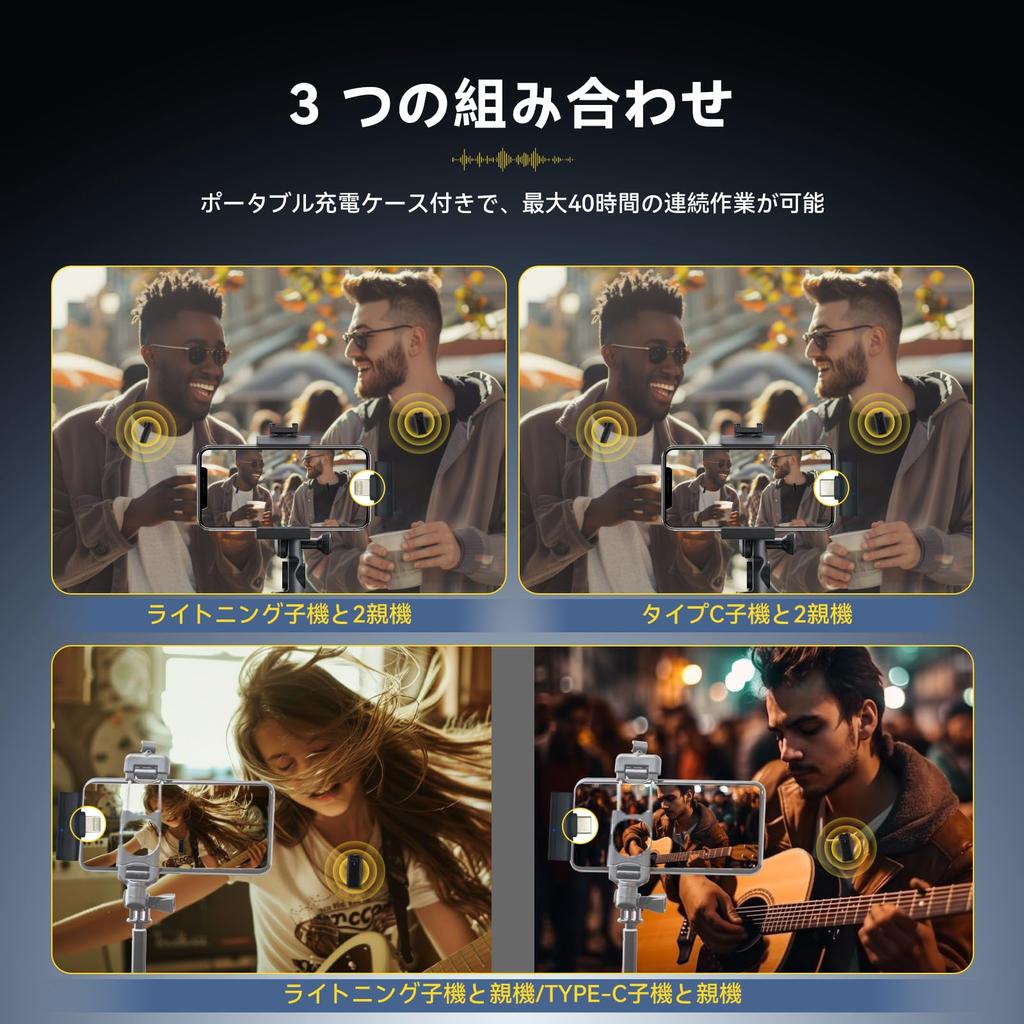 Retekess TG103 New Wireless Lavalier Microphone Mics 2 Compatible with AI Noise Includes Storage Can Be Used While Simply Plug No App Ideal for