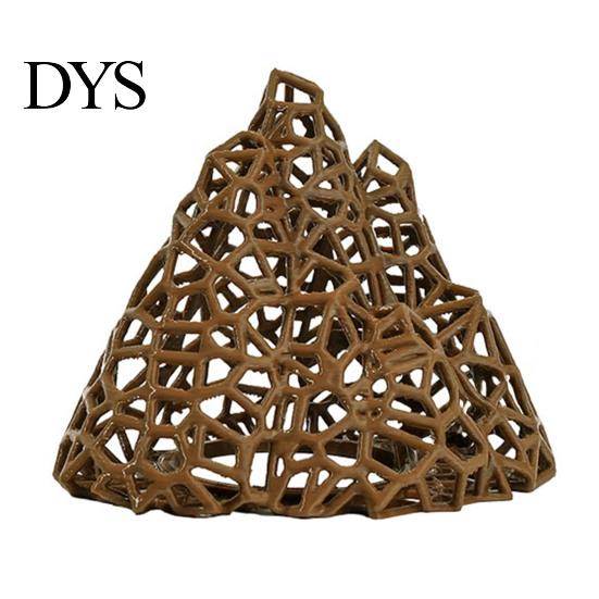 Plastic Mountain Decor Aquarium Shrimp Hide, 3D Printed Hollow Mountain, Small Fish Tank for Betta Hideout Cave, Ornament Shelter Cave