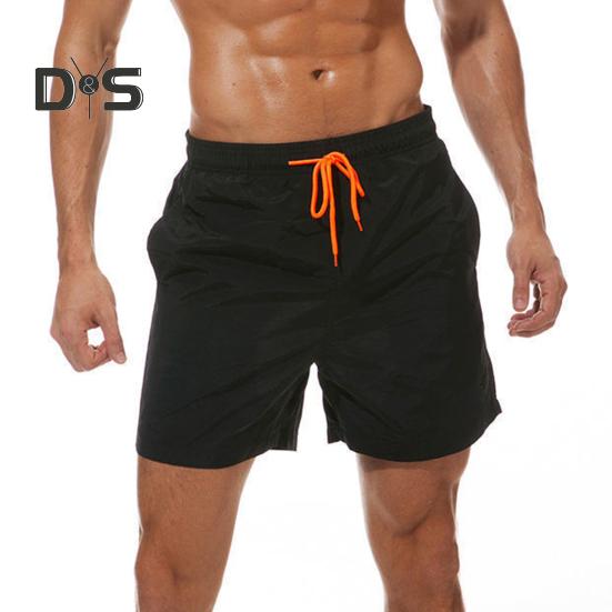 Pantaloni Scurți de Plajă pentru Bărbați Talie cu Șnur Ajustabili Croială Lejeră Pantaloni Casual cu Buzunare Culoare Solidă Pantaloni Versatili pentru Purtare Zilnică