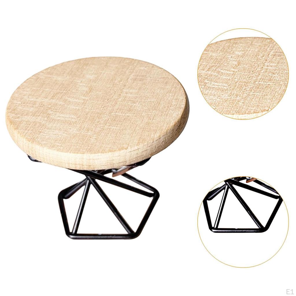 1/12 Miniature Dollhouse End Table Round Fine Workmanship Ornament Decorative Side Coffe Tea