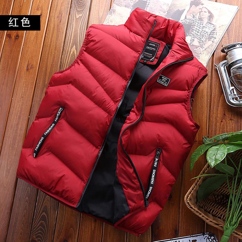 Men's Feather Rong Cotton Vest Men's Warm Vest Men's Casual Couple Vest Jacket Direct Supply