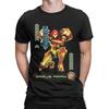 Humorous Samus Aran Super Metroid T-Shirts for Men Round Collar 100% Cotton T Shirt Short Sleeve Tees New Arrival Tops