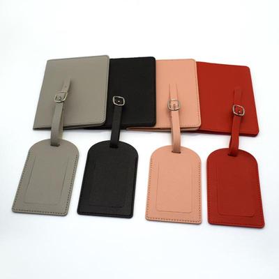 Verbessertes PU-Leder Passetui & ID-Anhänger Set