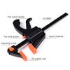 10/5/4/2/1 Pcs Woodworking Mini 4 Inch F Clamp Locator Nylon Fast Wooden Board Clamp Household Fixed Clamp Hand Tool Set