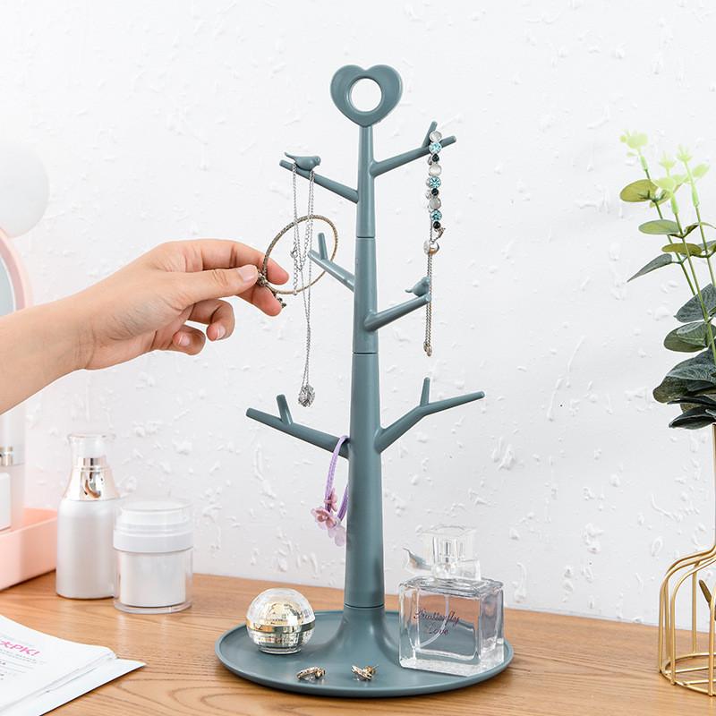 Creative Branch Jewelry Organizer With Plastic Material For Bedroom Decor And Gift Ideas