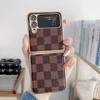 Samsung Z Flip7 Składane Etui Ochronne z Wzorem Kratki Odporne na Upadki dla Z Flip6