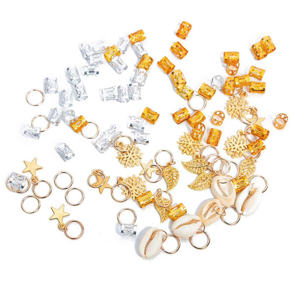 Pcs Silver Gold Jewelry Hair Rings Charms Hair Decorations Hair Braid African Dreadlocks Hair Cuffs
