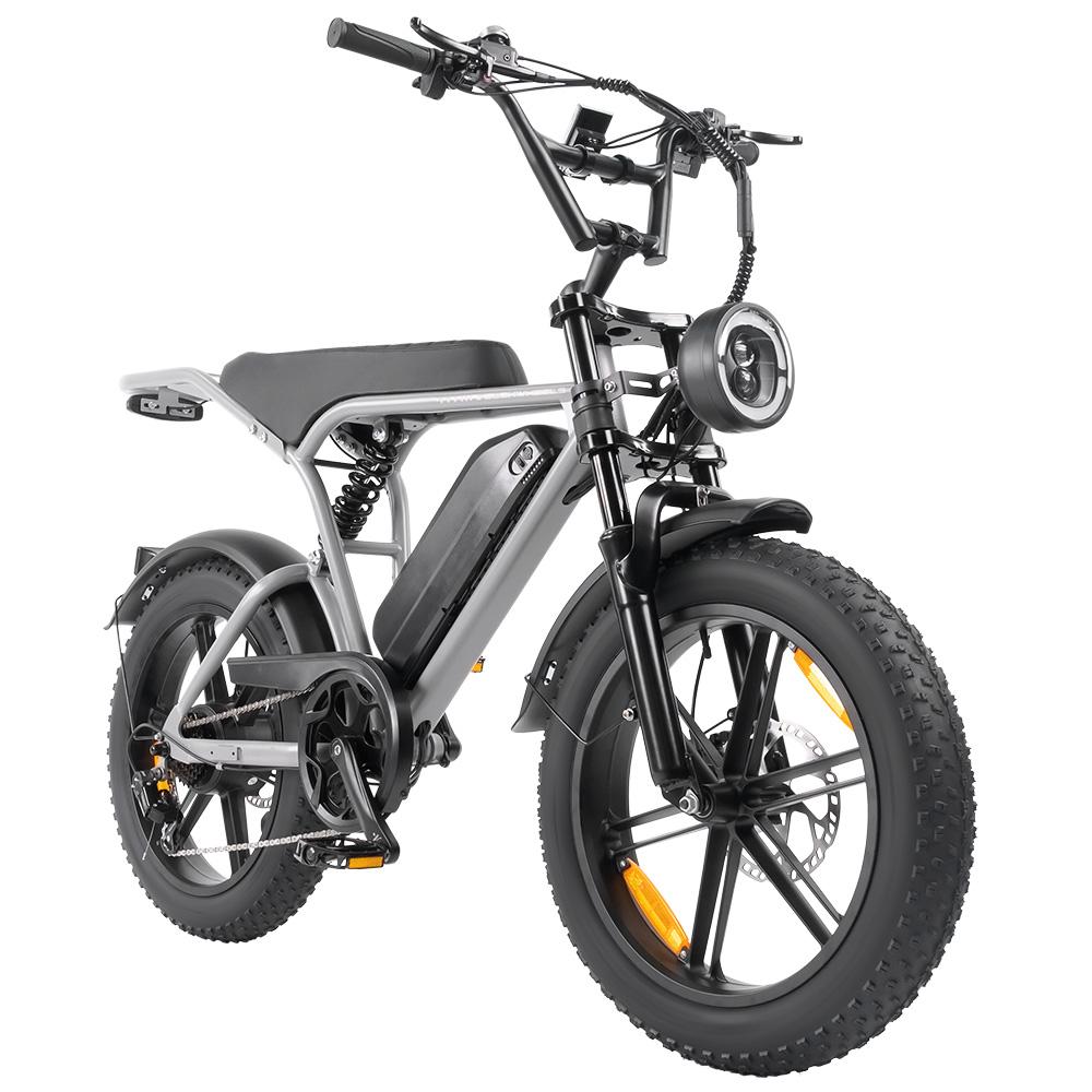 Elekwheels E6 Electric Bicycle 250W Motor 20" Fat Tire Fully Suspended Adult Electric Bike 48V 15Ah LCD Display 7 Speed Max Load 150Kg