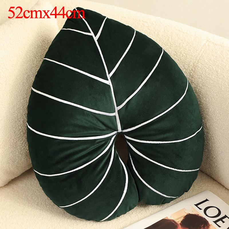 INS Green Leaf Pillow Plush Stuffed Plants Monstera Philodendron Seat Cushion Plushie Peluche Sofa Chair Home Decorate Prop